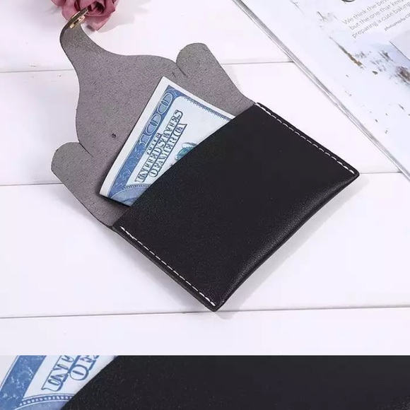 🛍 Elephant Wallet Card Holder Vinyl Faux Leather - Picture 6 of 8
